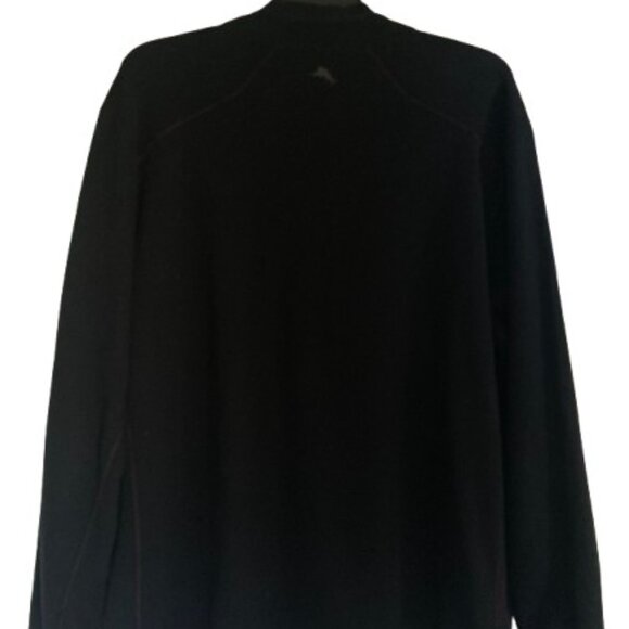 Tommy Bahama Flipshore Reversible 1/2 Zip Sweater Mens XXL Black/Gray Pullover - Picture 4 of 12